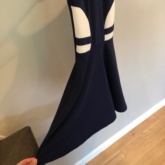 Aqua brand girls Navy & white spaghetti strap skater a- line dress girl’s XL - Picture 3 of 7